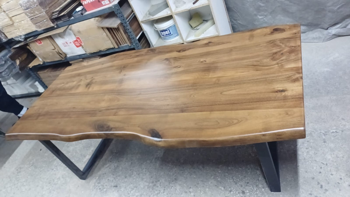 Walnut Live Edge Dining Table, 80 × 36 in, ready-to-ship piece No. 22, photo 8