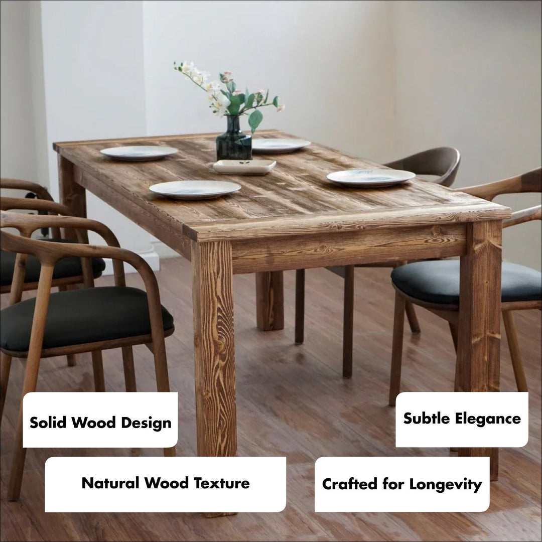 Parsons Dining Table - Handmade Modern Wood Farmhouse Kitchen Table