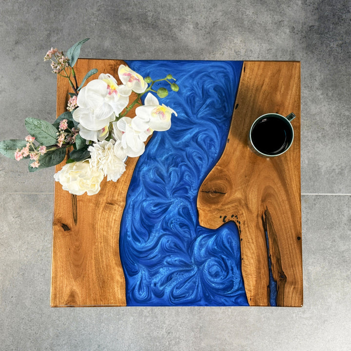 blue-epoxy-resin-walnut-square-coffee-table-live-edge-river-table-handcrafted-quality-decor-item-upphomestore