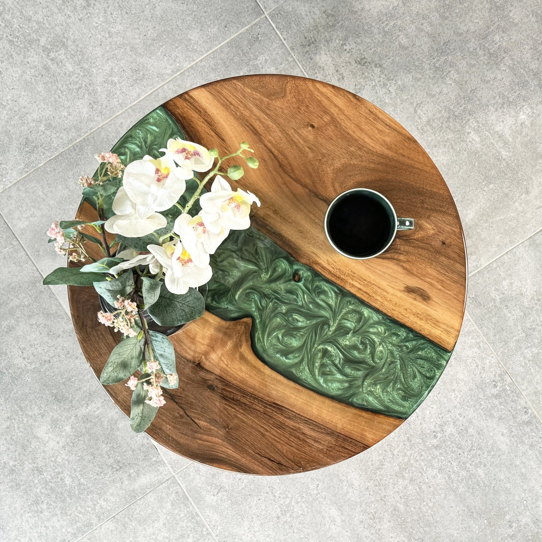 live-edge-river-green-resin-round-coffee-table-epoxy-furniture-green-color-unique-artistic-design-statement-upphomestore