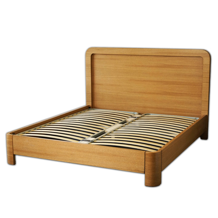 Platform storage bed showcasing smooth hydraulic lifting system