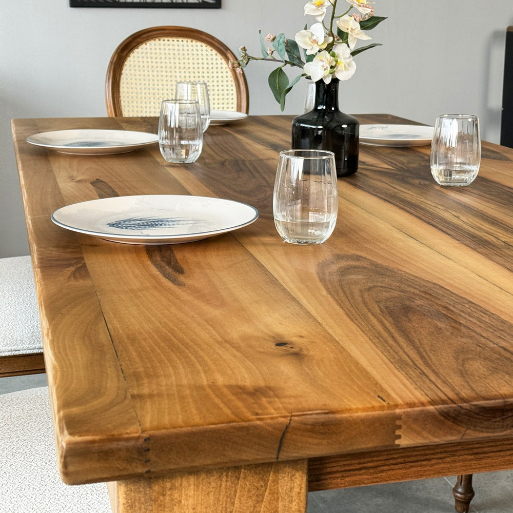 handcrafted-french-country-dining-table-with-lathe-turned-legs-and-natural-walnut-wood-finish-upphomestore