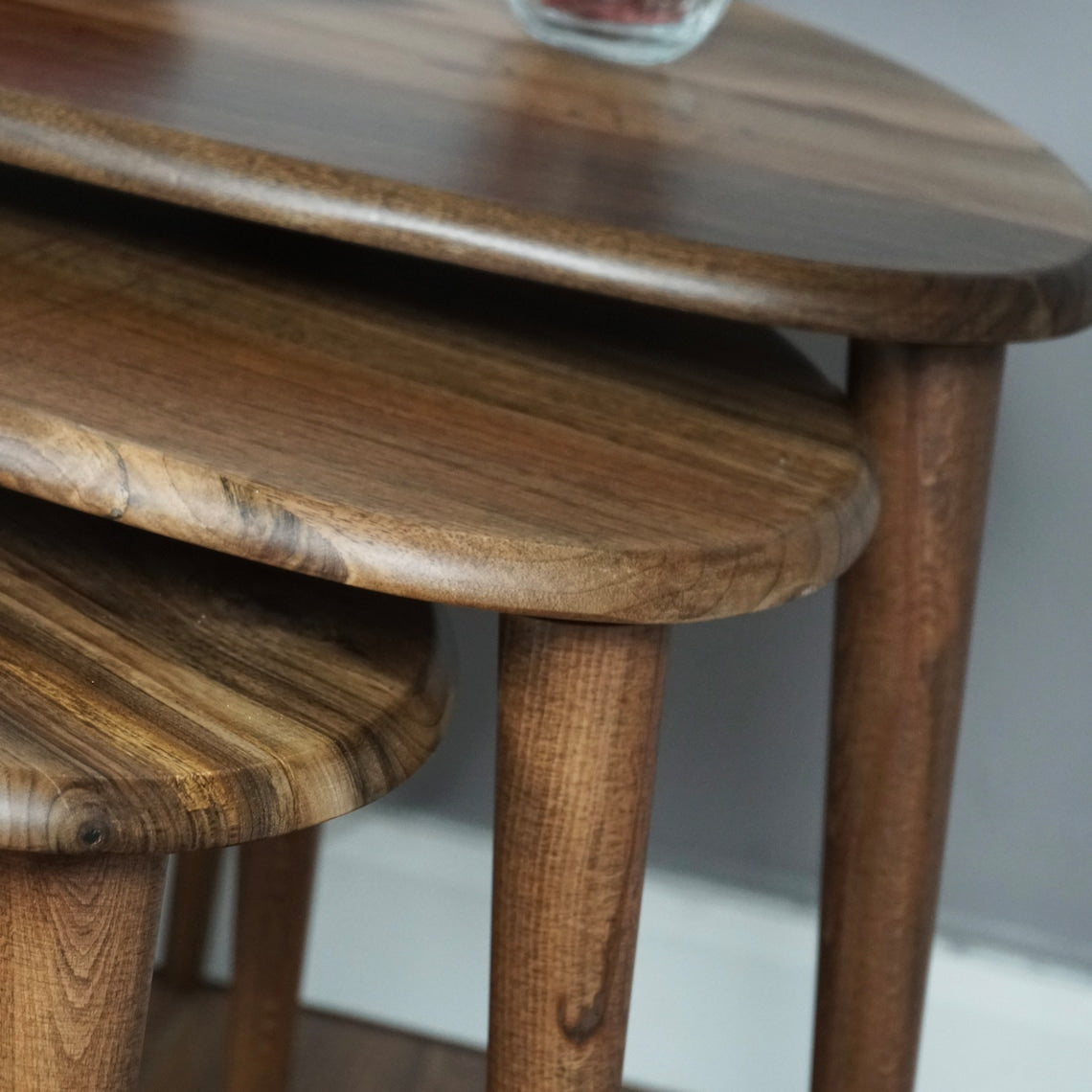 Walnut Nesting Tables Set of 3 - Ercol Style (Win $50)
