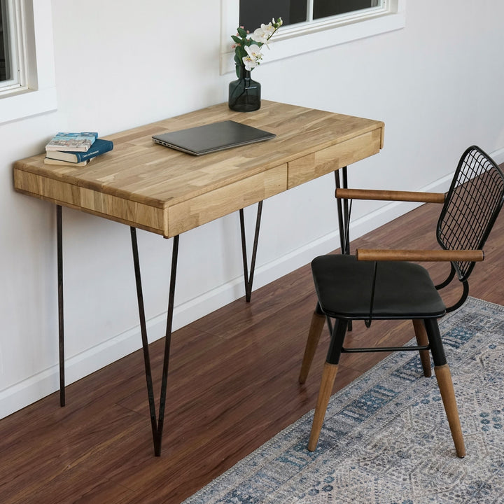 computer-desk-with-drawers-mid-century-solid-wood-desk-with-drawers-metal-leg-with-hutch-for-extra-storage-upphomestore