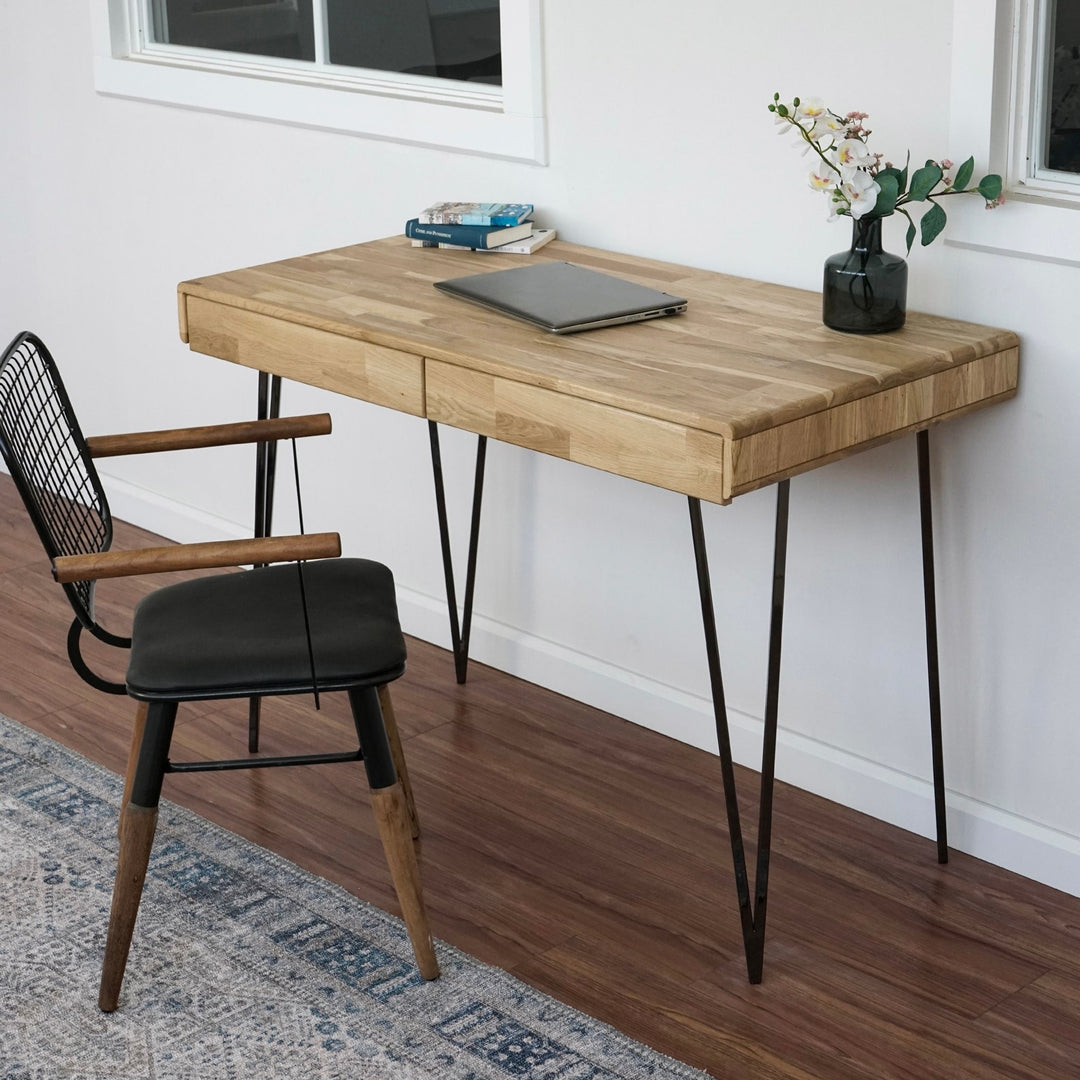 computer-desk-with-drawers-mid-century-solid-wood-desk-with-drawers-metal-leg-locate-your-nearest-store-upphomestore