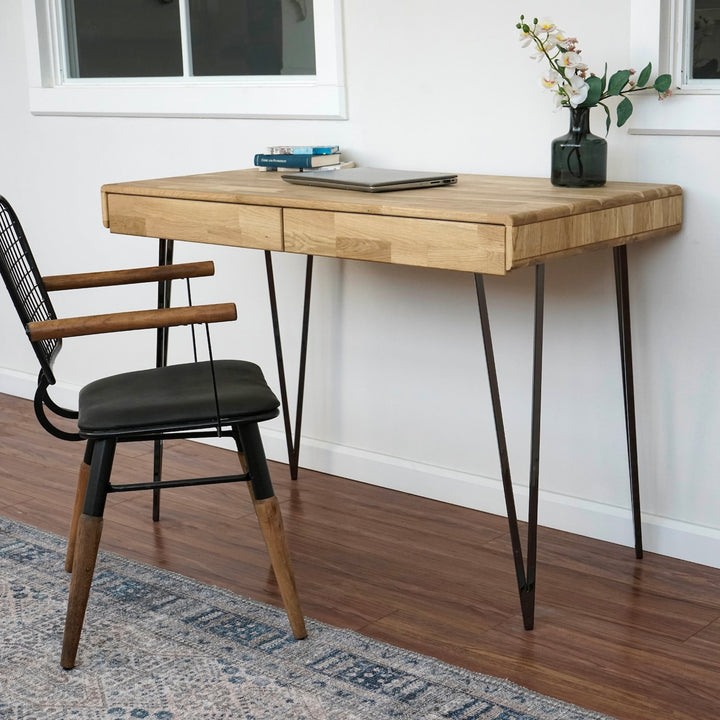 computer-desk-with-drawers-mid-century-solid-wood-desk-with-drawers-metal-leg-perfect-for-work-from-home-upphomestore