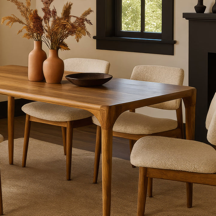 Oslo Solid Walnut Dining Table - Modern Scandinavian Design