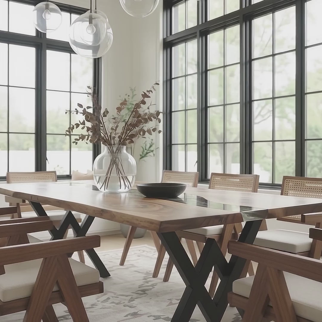 Stylish Silverrill dining table set with matching dining chairs for elegant home dining spaces