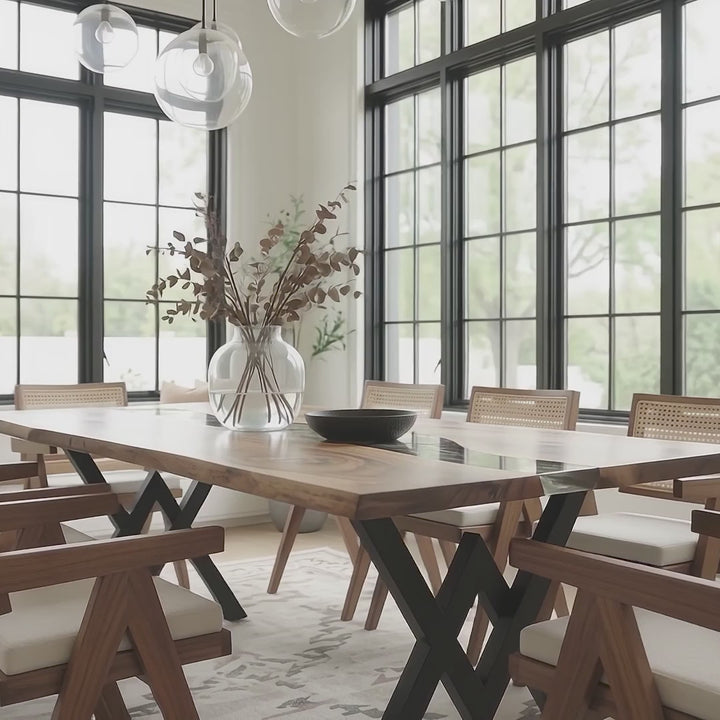 Stylish Silverrill dining table set with matching dining chairs for elegant home dining spaces